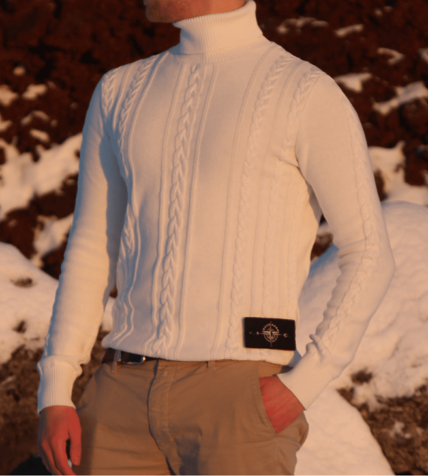 Cable-Knit Turtleneck - Image 2