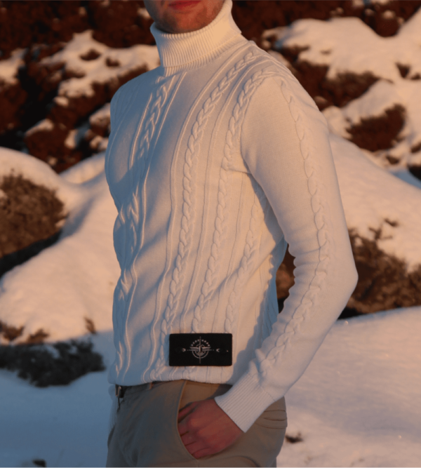 Cable-Knit Turtleneck - Image 3